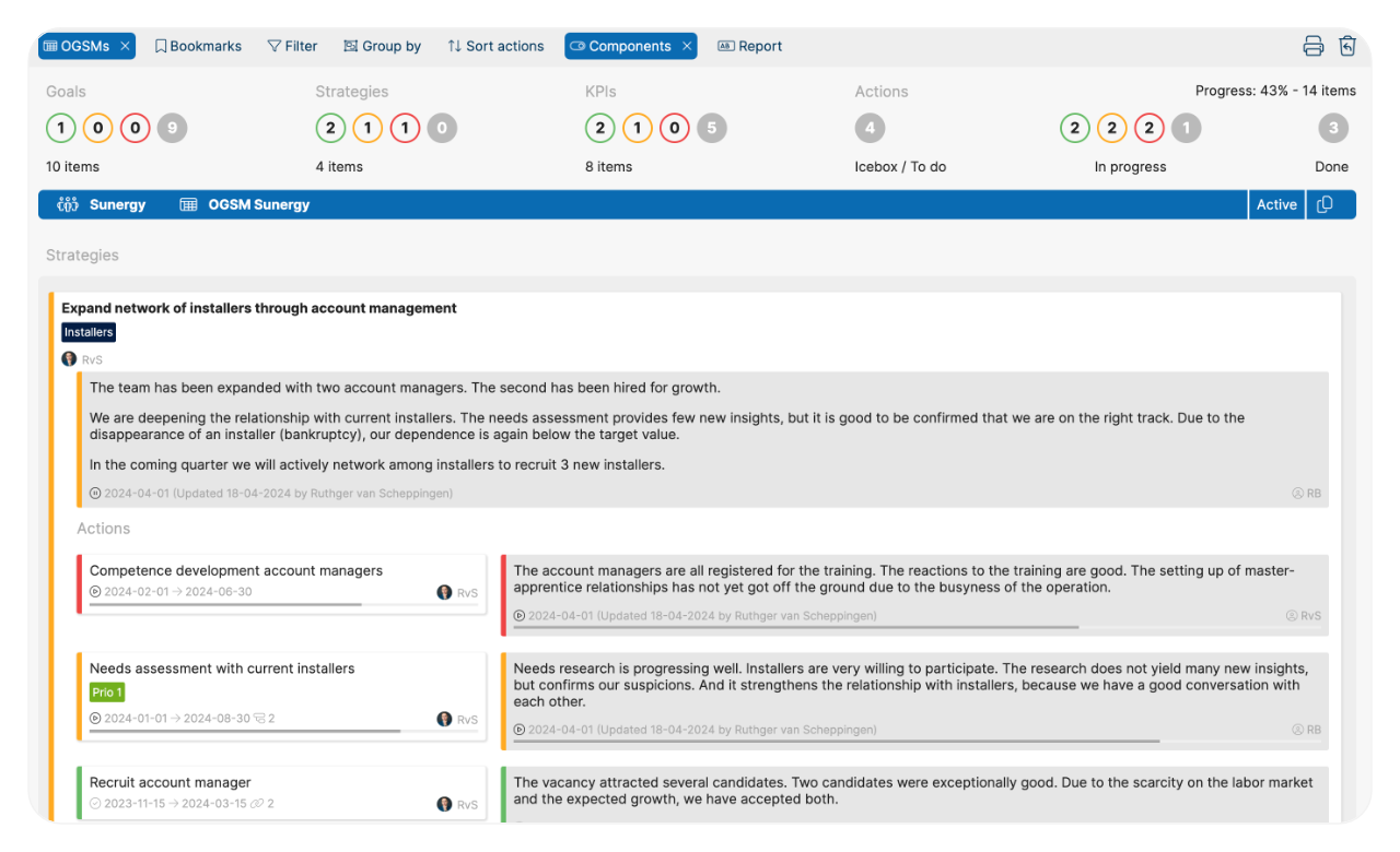 OGSM report