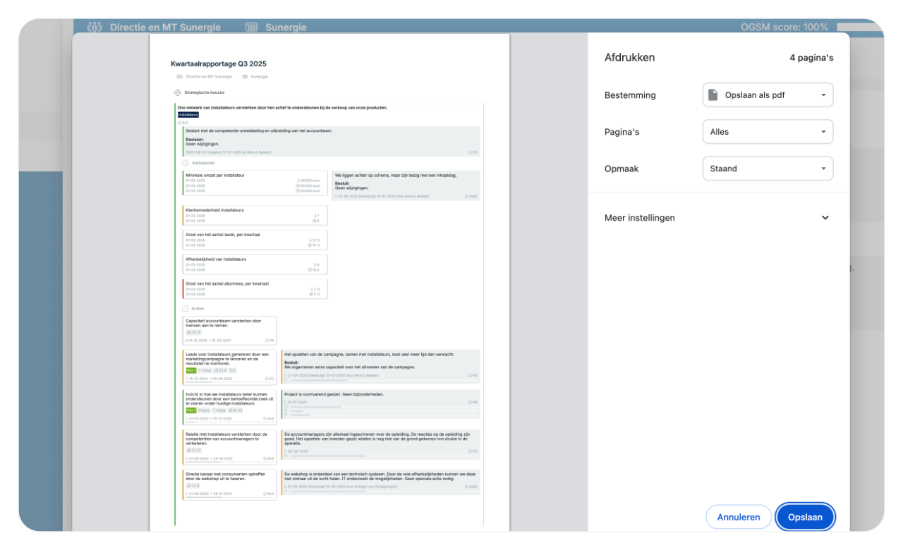 Kwartaalrapportage printen of downloaden als pdf