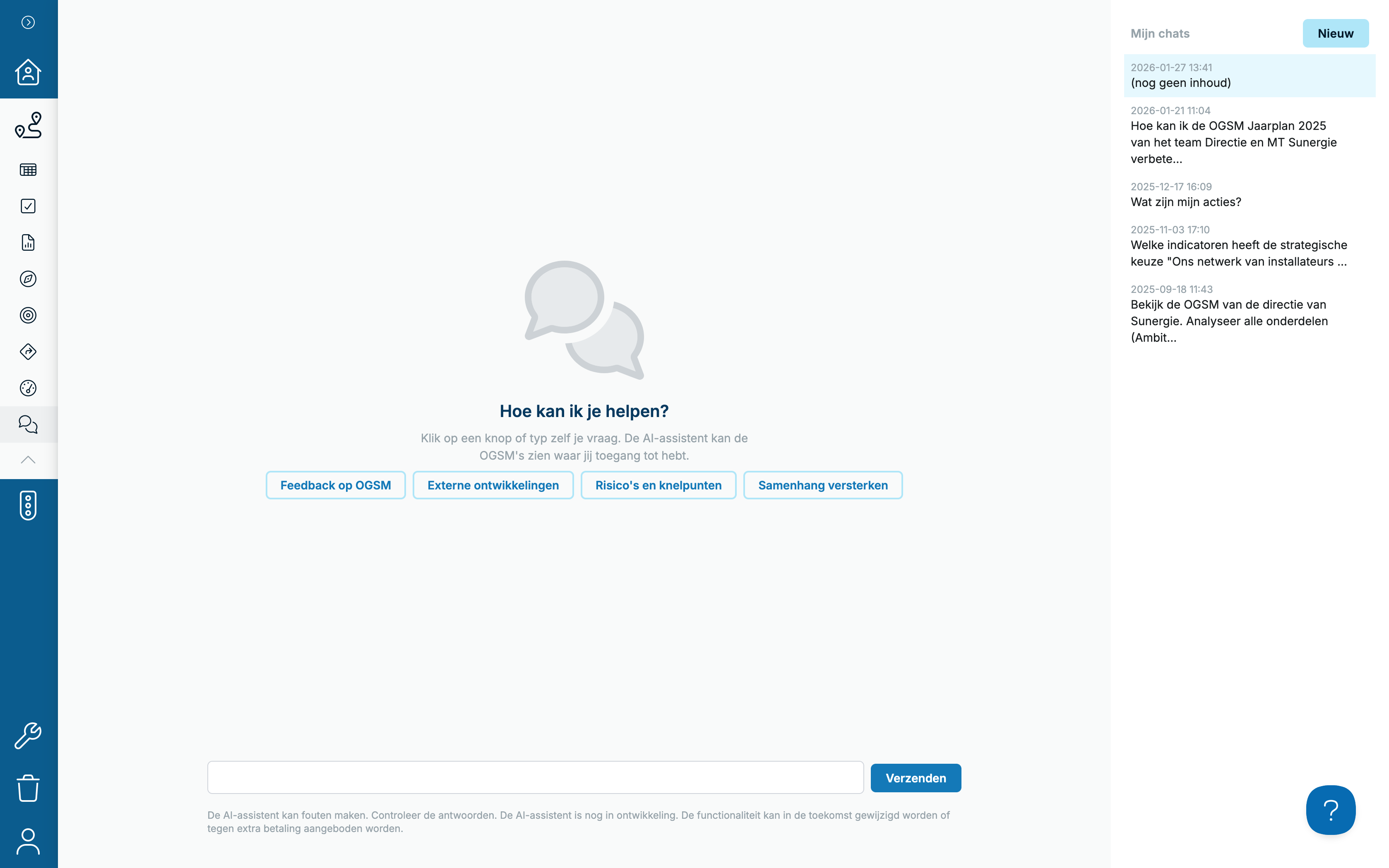Suggesties om de AI-assistent te gebruiken
